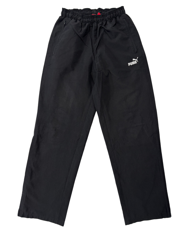 Puma Classic Black Straight-Leg Track Pants