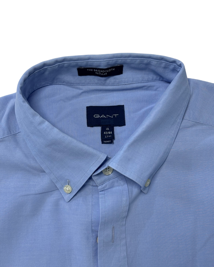 Gant Broadcloth Regular Fit Light Blue Long-Sleeve Shirt - XL
