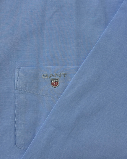 Gant Broadcloth Regular Fit Light Blue Long-Sleeve Shirt - XL