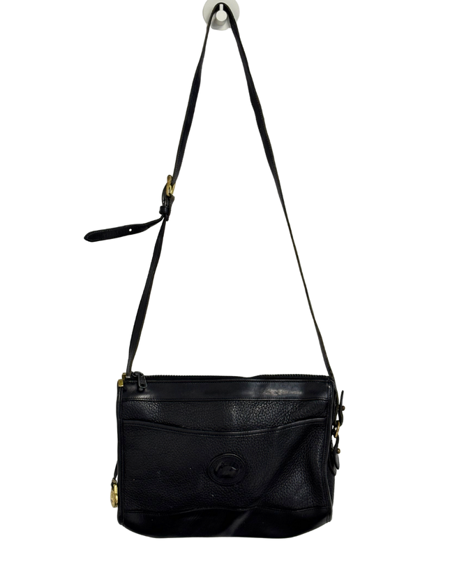 Dooney & Bourke Vintage Black All Weather Leather Crossbody