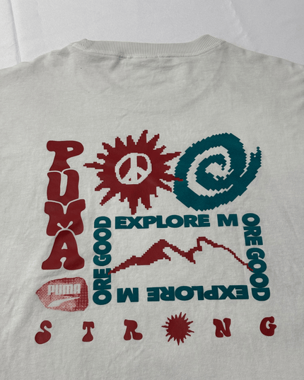 Puma Explore More Good Pixel Off-White Graphic T-Shirt