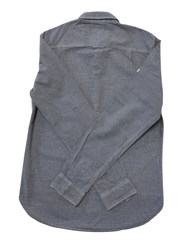 Superdry Vintage Premium Oxford Gray Long-Sleeve Shirt - M