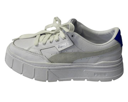 Puma White Mayze Classic Platform Sneakers