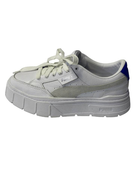 Puma White Mayze Classic Platform Sneakers