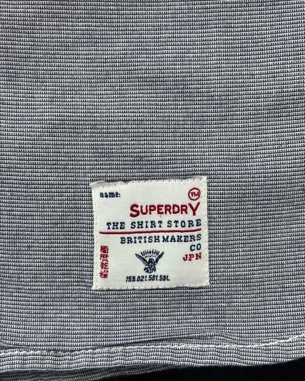 Superdry Vintage Premium Oxford Gray Long-Sleeve Shirt - M