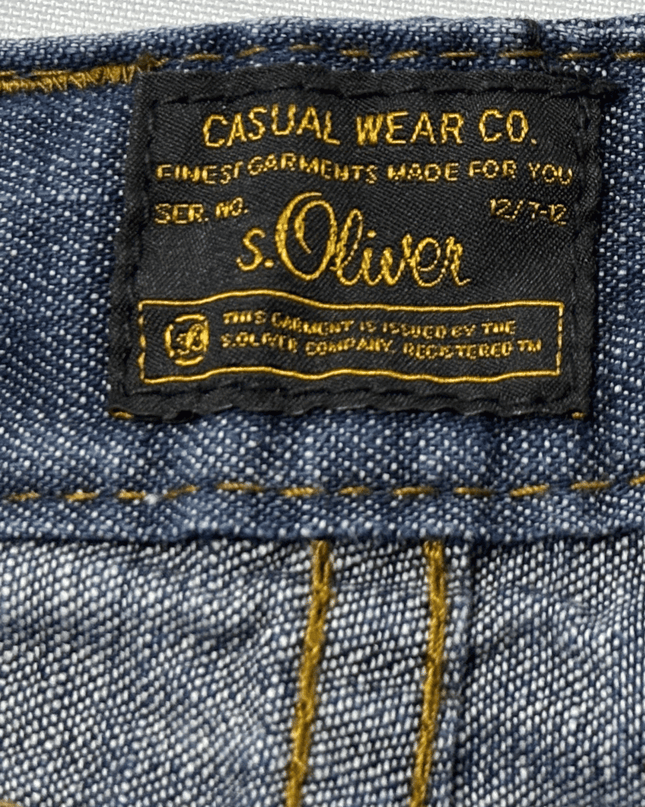 S.Oliver 3/4 Cargo Blue Denim Shorts