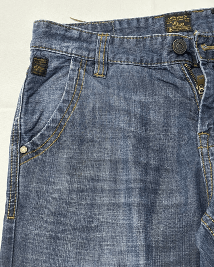 S.Oliver 3/4 Cargo Blue Denim Shorts