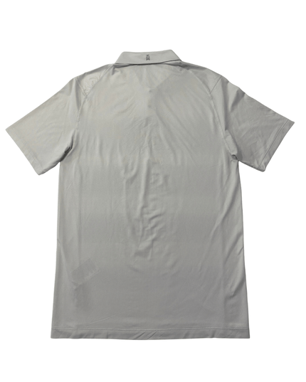 Nike Tiger Woods Collection Dri-FIT White/Grey/Red Striped Golf Polo Shirt
