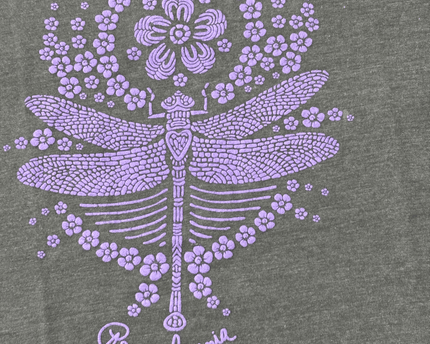 Gildan Jim Thorpe Pennsylvania Dragonfly Graphic Grey T-Shirt