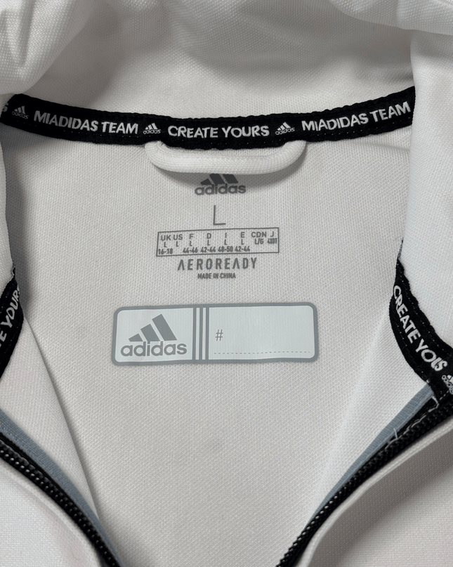 Adidas England Training Track Jacket White/Maroon AEROREADY