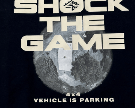 ANTA Shock The Game Black Graphic Cotton T-Shirt