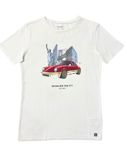 Nukutavake NYC Driving Graphic White T-Shirt - XS