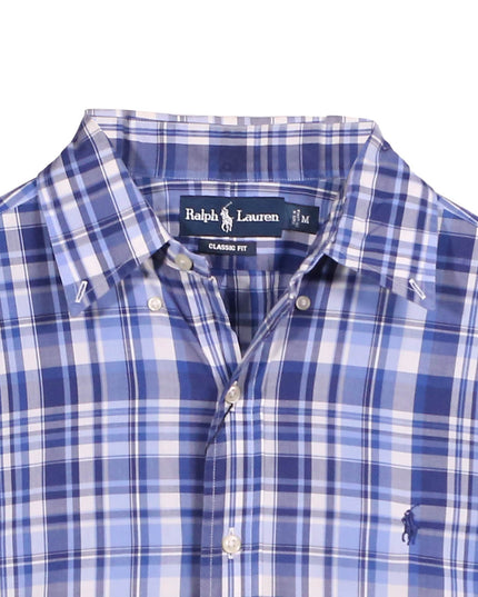 Ralph Lauren Pony Plaid Long Sleeves Classic Fit Dress Shirt