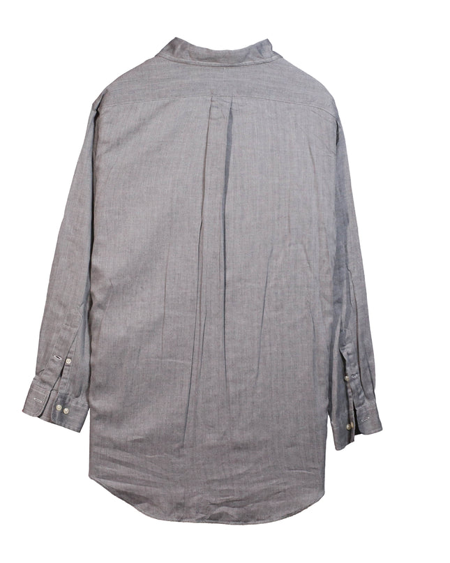 Ralph Lauren Yarmouth Long Sleeve Button Up Gray Shirt