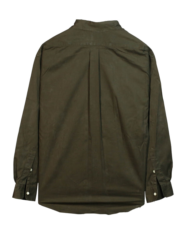 Ralph Lauren Custom Fit Garment-Dyed Oxford Slim Fit Olive Green Shirt