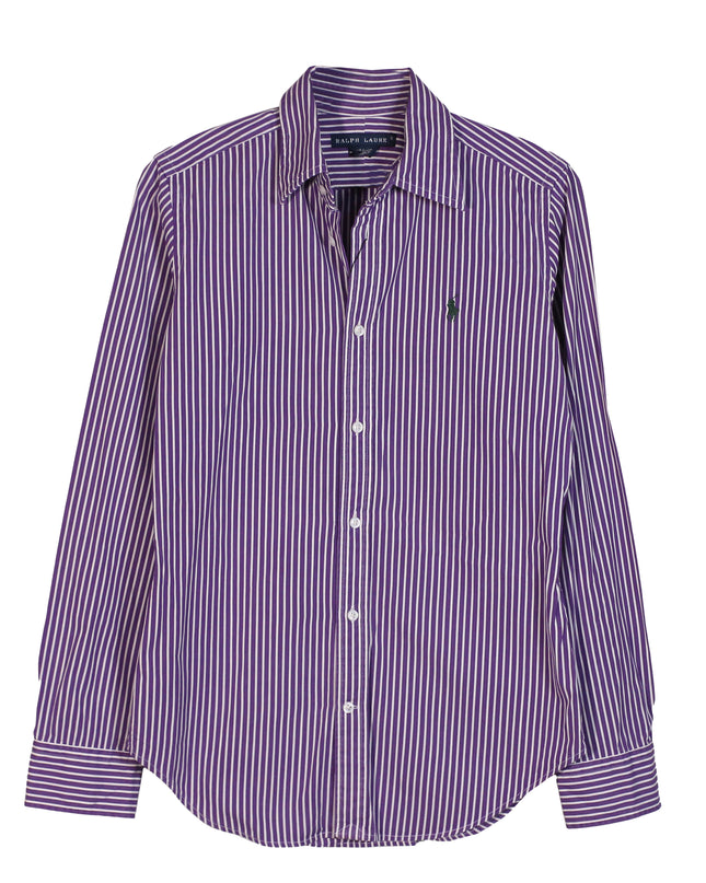 Ralph Lauren Long Sleeve Button Up Purple Shirt