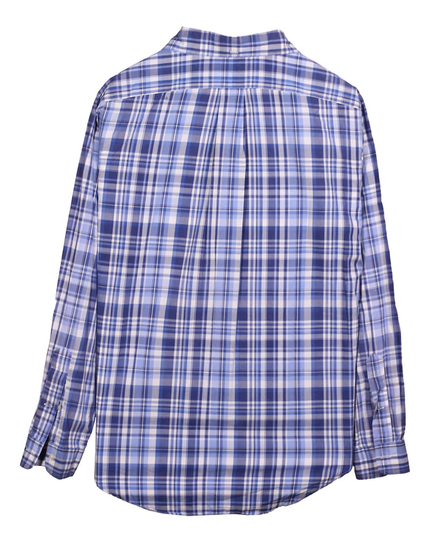 Ralph Lauren Pony Plaid Long Sleeves Classic Fit Dress Shirt