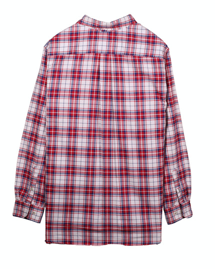 Tommy Hilfiger Red, White & Blue Check Cotton Button-Down Shirt