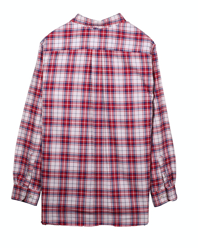 Tommy Hilfiger Red, White & Blue Check Cotton Button-Down Shirt