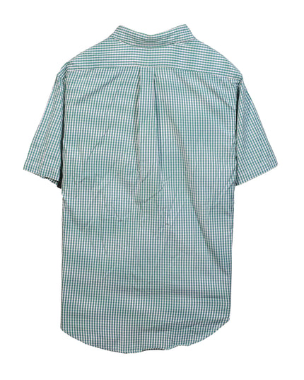 Ralph Lauren Classic Fit Checkered Short Sleeve Green Shirt