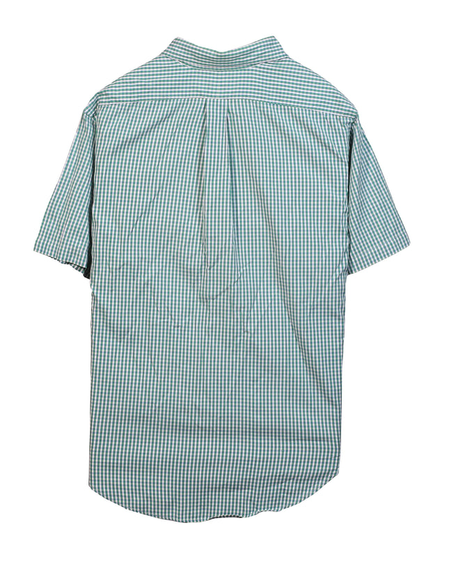 Ralph Lauren Classic Fit Checkered Short Sleeve Green Shirt