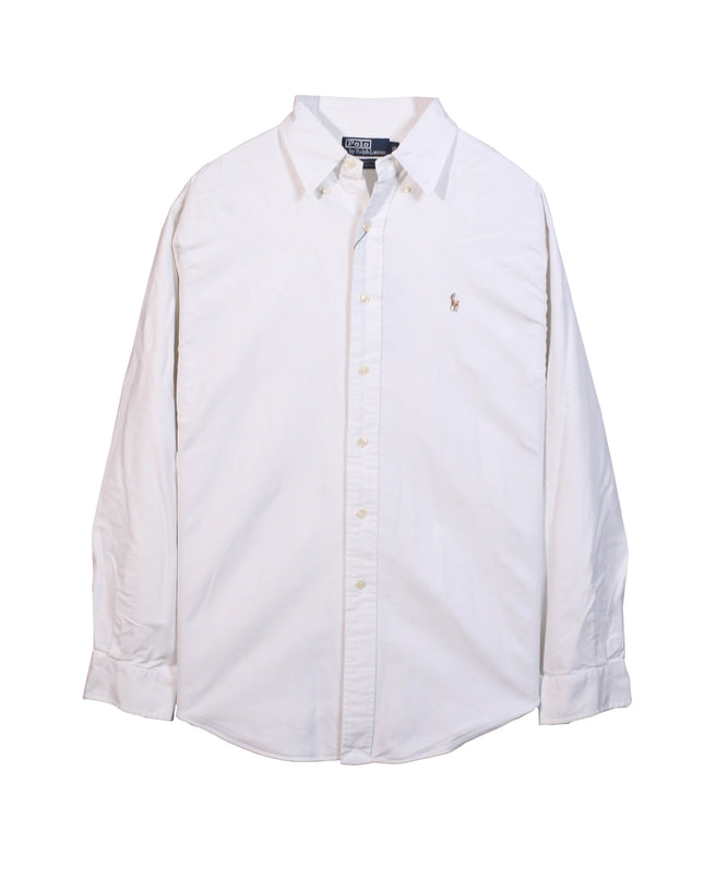 Ralph Lauren YARMOUTH Long Sleeved Button Down White Shirt