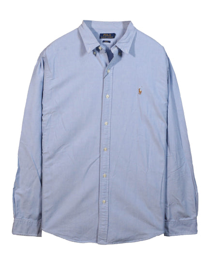 Ralph Lauren Classic Fit Long Sleeved Button Down Light Blue Shirt