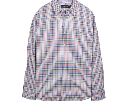 Ralph Lauren Plaid Long Sleeve Button Up Multicolor Shirt