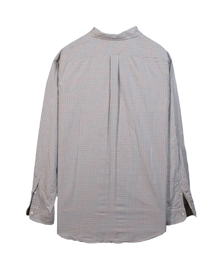 Ralph Lauren Custom Fit Plaid Gray Dress Shirt