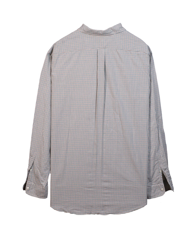 Ralph Lauren Custom Fit Plaid Gray Dress Shirt