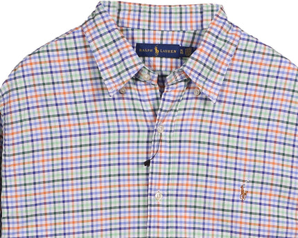 Ralph Lauren Plaid Long Sleeve Button Up Multicolor Shirt