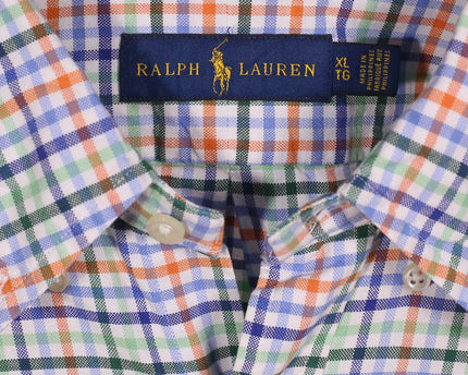 Ralph Lauren Plaid Long Sleeve Button Up Multicolor Shirt