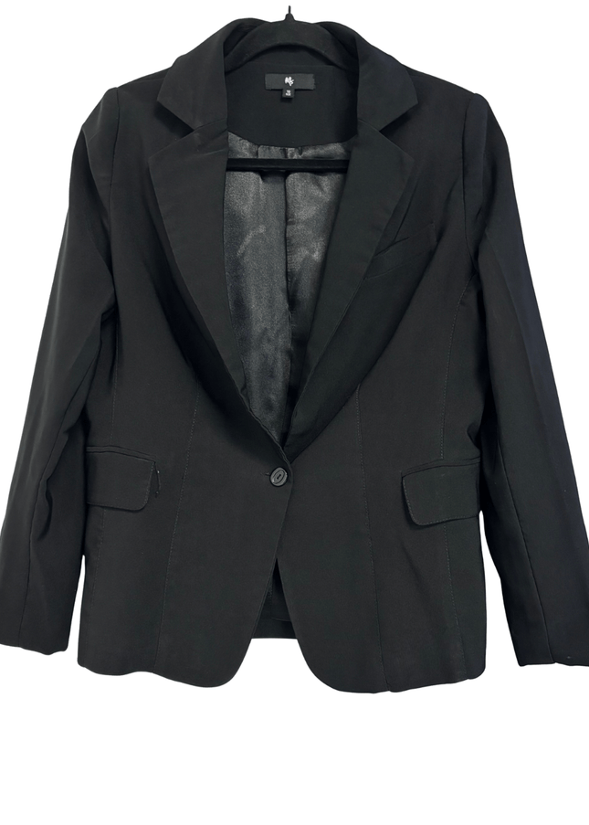 M&S Classic Tailored One-Button Black Blazer