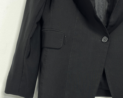 M&S Classic Tailored One-Button Black Blazer