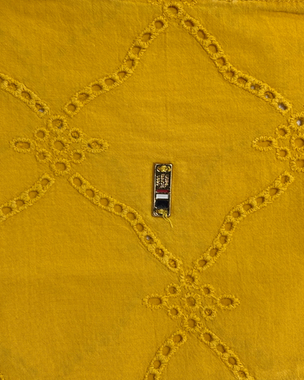 U.S. Polo Assn. Mustard Yellow Sleeveless Embroidered Cotton Shirt - L