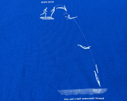 Ted Baker London Blue High Dive Graphic T-Shirt