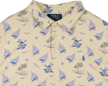 Ralph Lauren River Lodge Tropical Palm Yellow Polo Shirt