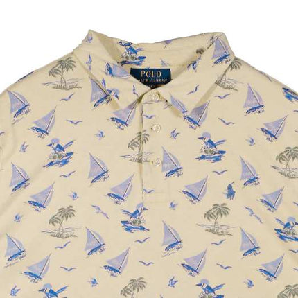Ralph Lauren River Lodge Tropical Palm Yellow Polo Shirt