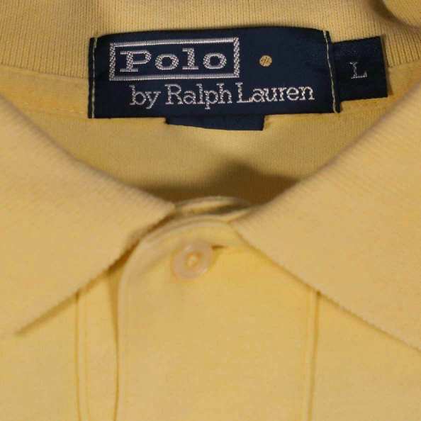 Ralph Lauren Button Soft Touch Polo Yellow Polo Shirt