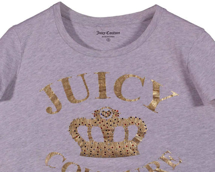 Juicy Couture Girl Velour Jogging Heather Gray T-Shirt