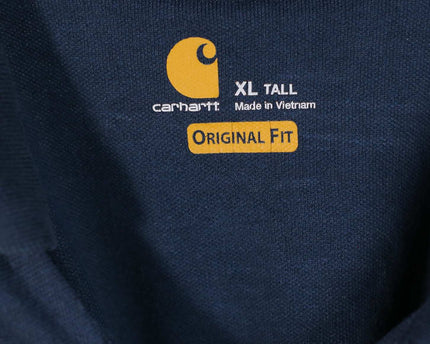 Carhartt Original Fit Blue Polo Shirt