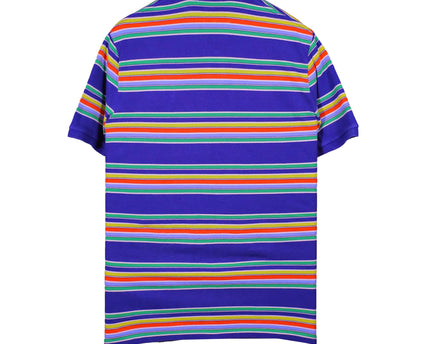 Ralph Lauren Big Pony Crest Patch Classic Fit Mesh Blue Polo