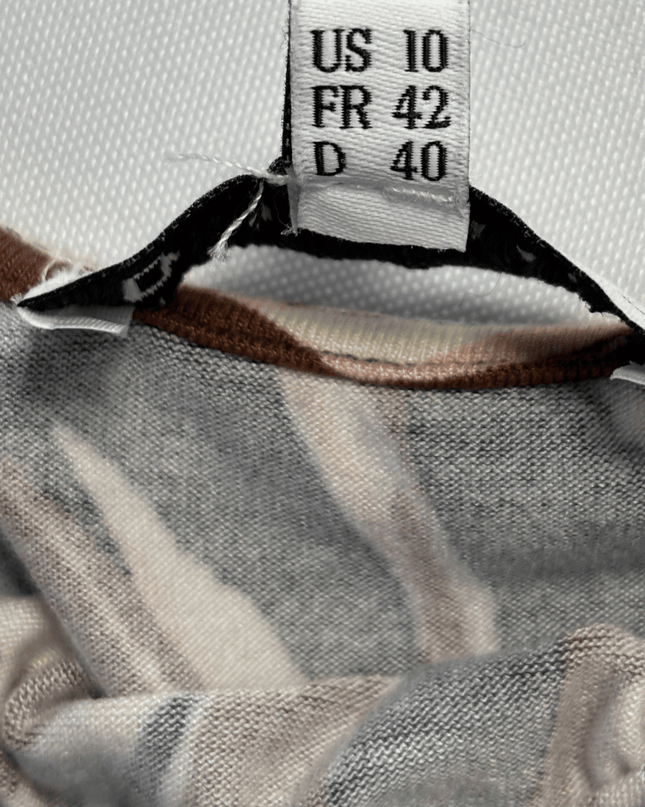 Warehouse Abstract Zebra Print Sleeveless Maxi Dress