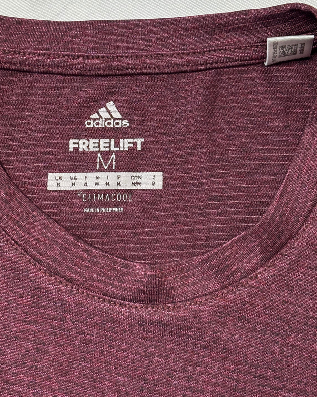 Adidas FreeLift Climacool Burgundy Melange Training T-Shirt