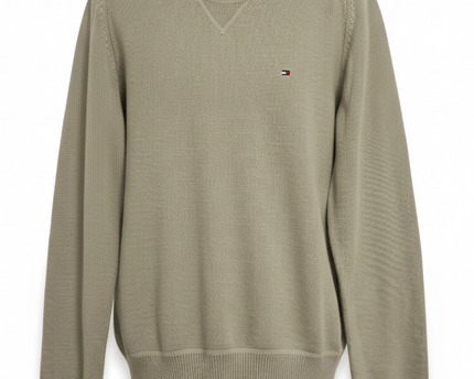 Tommy Hilfiger Sport Beige Crewneck Knit Sweater
