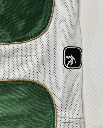 AND1 Retro Green & White Mesh Panel Basketball Shorts - M | Waist: 30"