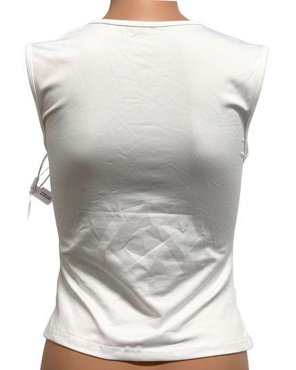Savana by Urbanic Square Neck Sleeveless White Tank Top - XS | With Tag