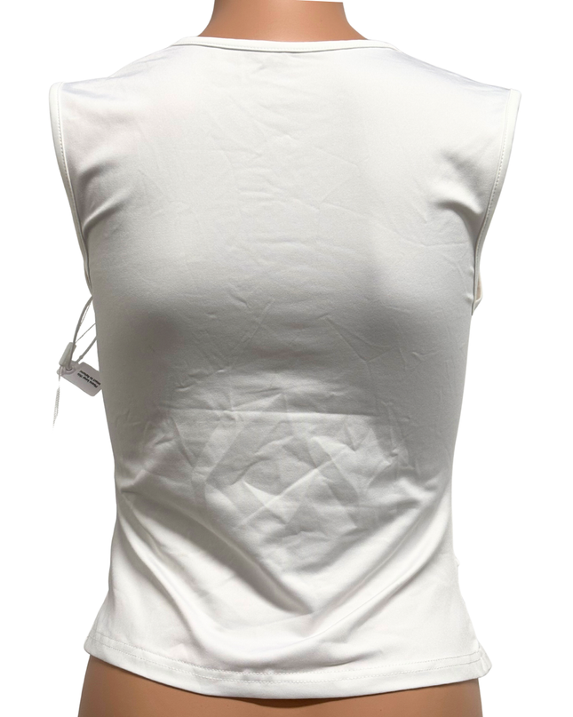 Savana by Urbanic Square Neck Sleeveless White Tank Top - XS | With Tag