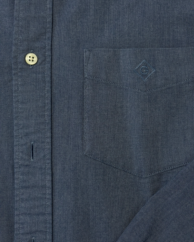 Gant Perfect Oxford Navy Blue Regular Fit Shirt