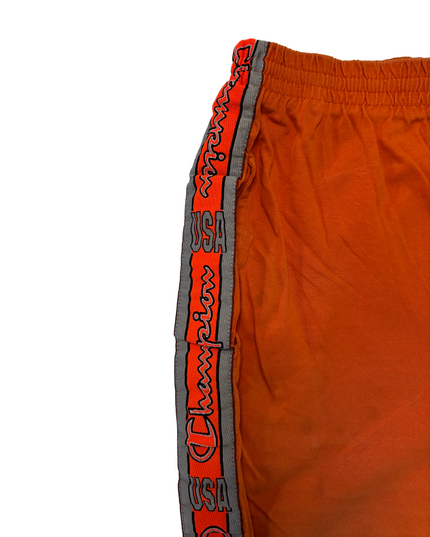 Champion Retro Orange With Side Logo Tape Athletic Shorts - S | Waist: 28"